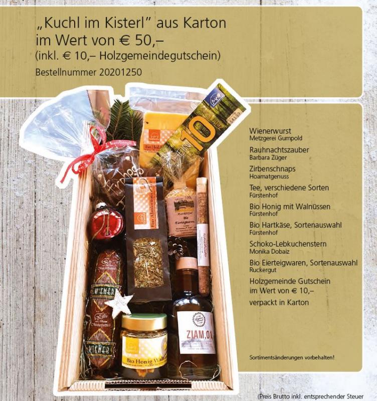 Geschenkidee "Kuchl im Kisterl"
